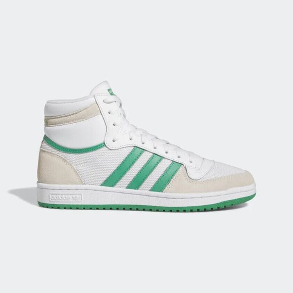 adidas Originals Men's White Green TOP TEN RB Basketball SHOES FZ6203 - Picture 2 of 5